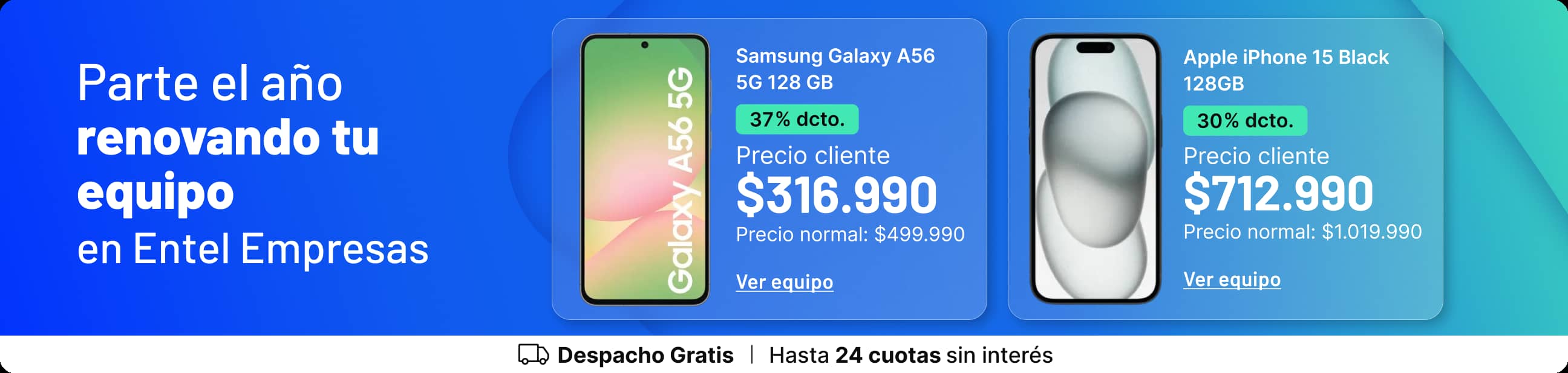 Entel Empresas y renuevate con lo mejor en equipos