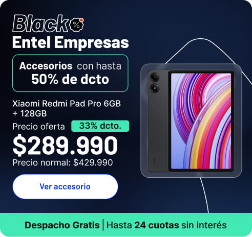 Black Entel Empresas y renuevate con lo mejor en accesorios
