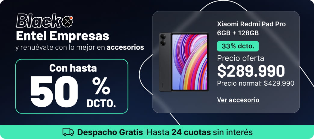 Black Entel Empresas y renuevate con lo mejor en accesorios