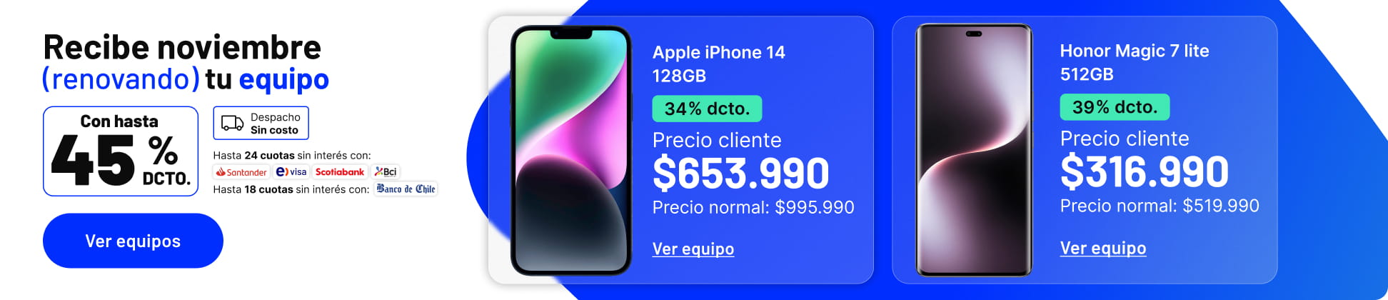 Recibe noviembre renovando tu equipo