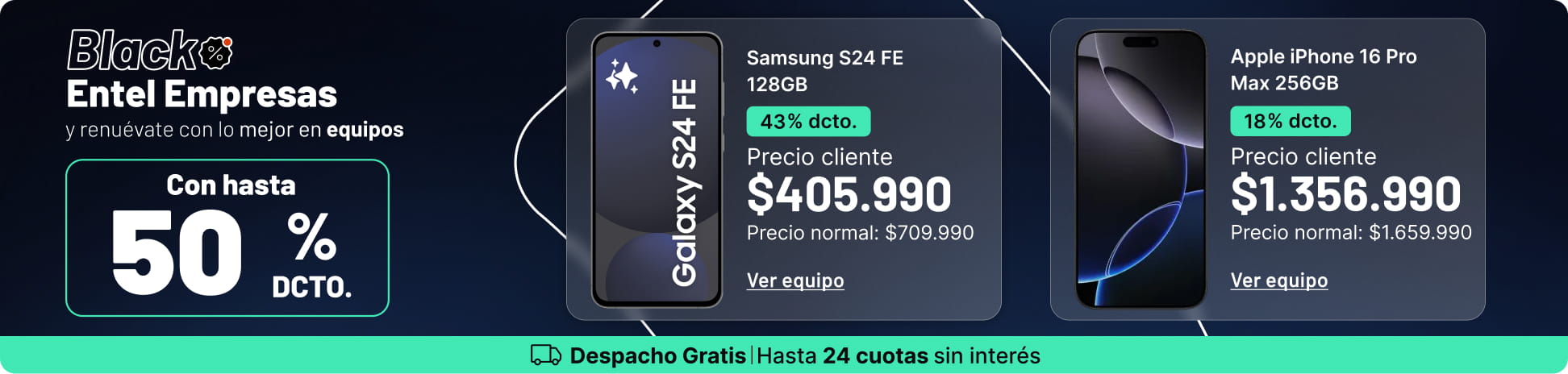 Black Entel Empresas y renuevate con lo mejor en equipos