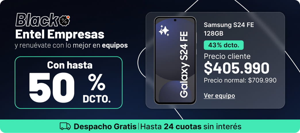 Black Entel Empresas y renuevate con lo mejor en equipos